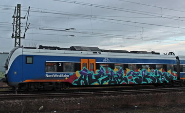 Graffiti Train - Photo by oldenburgcity - alsoe, skin (2015)