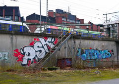 Graffiti Bombing - Photo by oldenburgcity - psk, leenus, leenoe (2016)