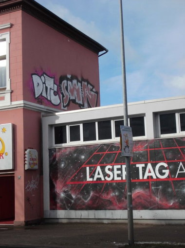 Graffiti Bombing - Photo by oldenburgcity - ditc, swk (2015)