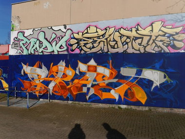 Graffiti Wall - Photo by oldenburgcity - radio, exudt, spast (2015)