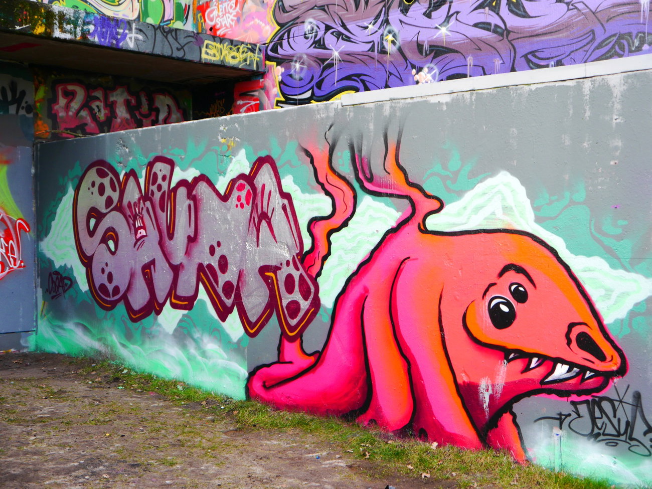 Graffiti Wall - Photo by oldenburgcity - sauna