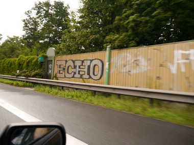 Graffiti Bombing - Photo by oldenburgcity - echo