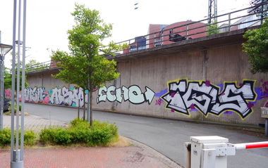Graffiti Bombing - Photo by oldenburgcity - amen, alsoe, echo (2015)