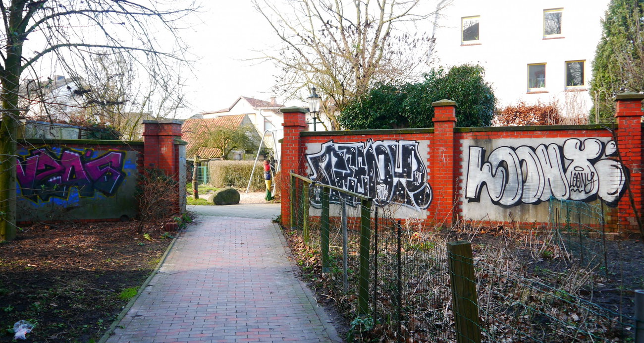 Graffiti Wall - Photo by oldenburgcity - vza, teeny, loony (2016)