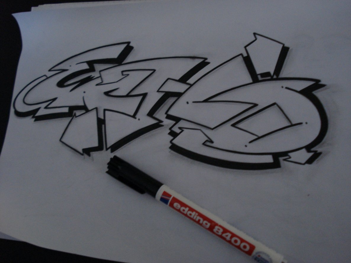 Graffiti Sketch - Photo by oldenburgcity - echo (2015)