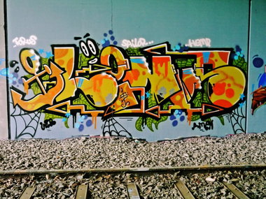 Graffiti Wall - Photo by oldenburgcity - linus, leenoe, leeno (2015)