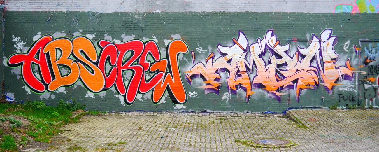 Graffiti Wall - Photo by oldenburgcity - abs, abscrew, amen