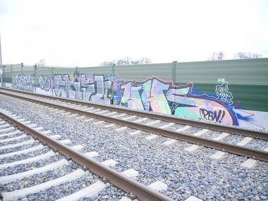 Graffiti Bombing - Photo by oldenburgcity - gofy, ras, grisu (2014)