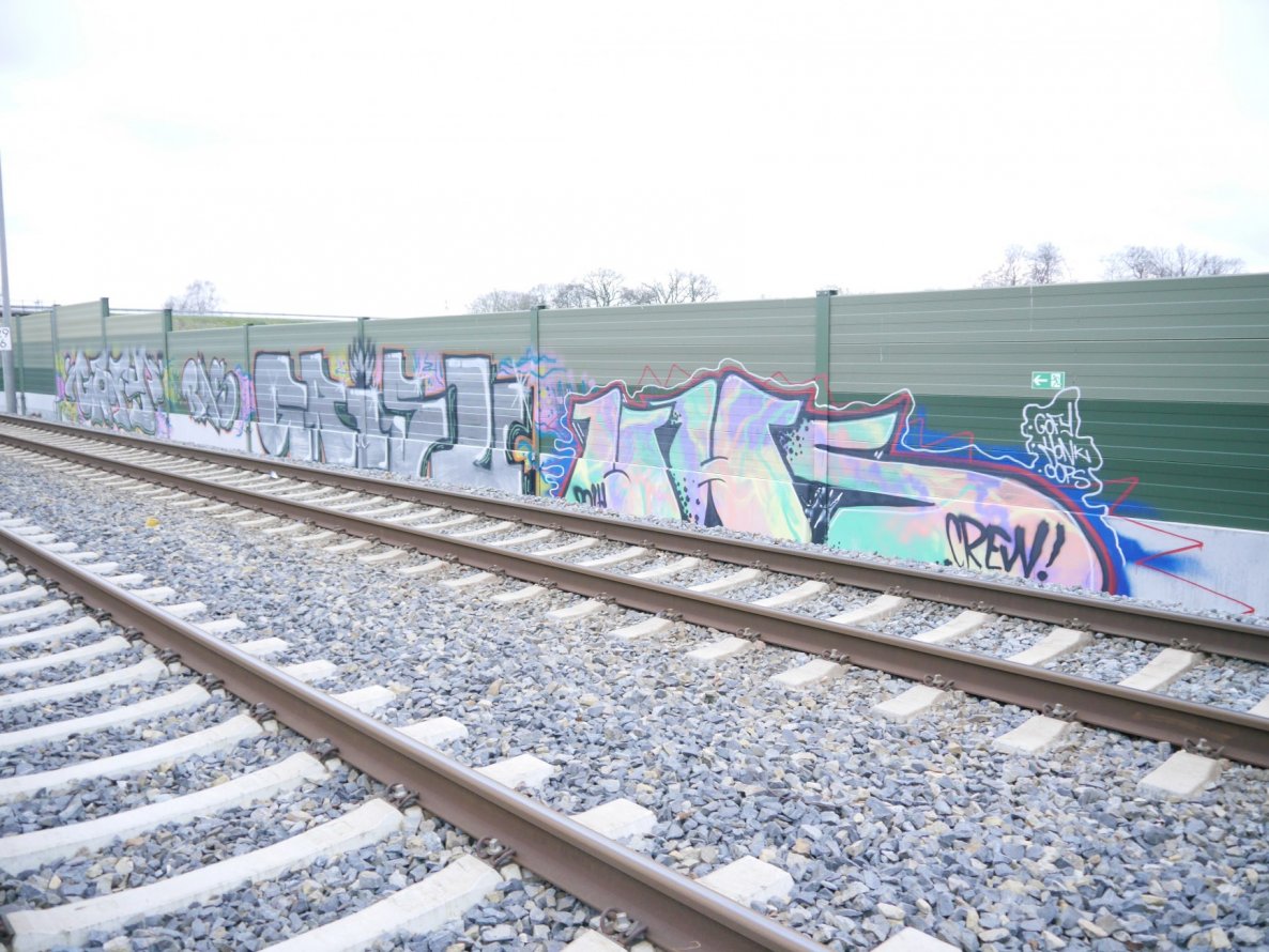 Graffiti Bombing - Photo by oldenburgcity - gofy, ras, grisu (2014)