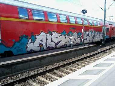Graffiti Train - Photo by oldenburgcity - alsoe, skin (2014)