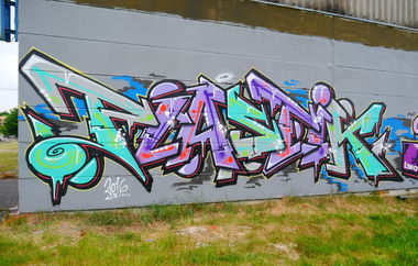 Graffiti Wall - Photo by oldenburgcity - plastik, psk (2016)