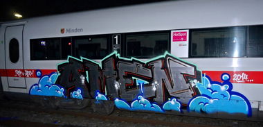 Graffiti Train - Photo by oldenburgcity - amen (2014)