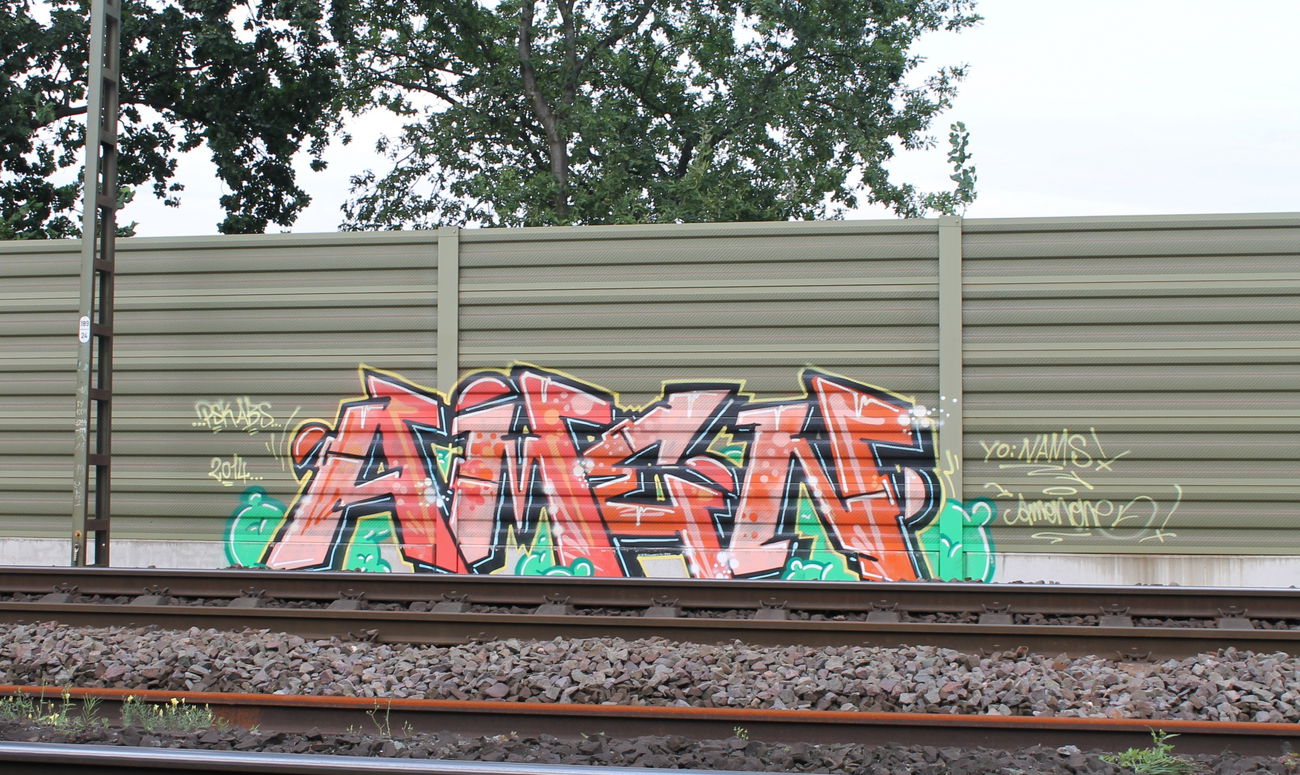 Graffiti Bombing - Photo by oldenburgcity - amen (2014)