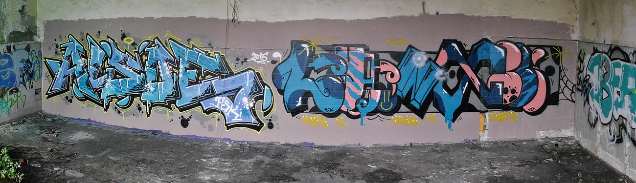 Graffiti Wall - Photo by oldenburgcity - alsoe, leenoe, leeno (2015)