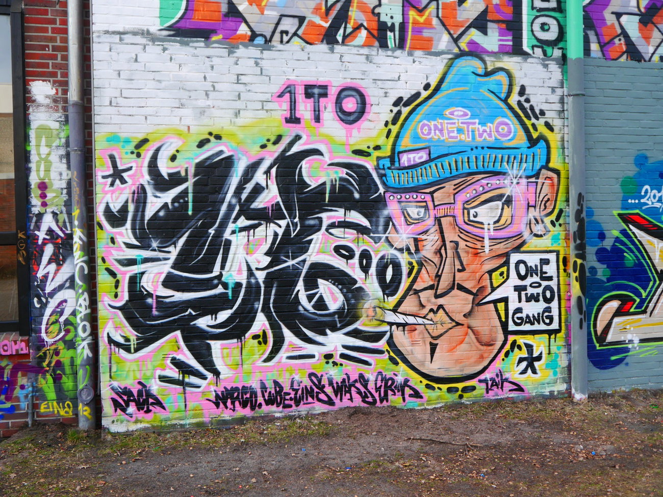 Graffiti Wall - Photo by oldenburgcity - one, two (2016)