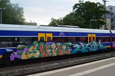 Graffiti Train - Photo by oldenburgcity - skin, ekon (2015)