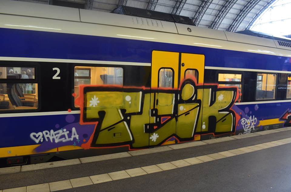 Graffiti Train - Photo by oldenburgcity - teik, teich, teig (2015)