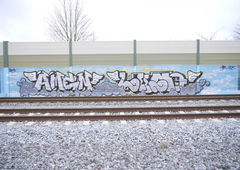 Graffiti Bombing - Photo by oldenburgcity - amen, leeno (2014)