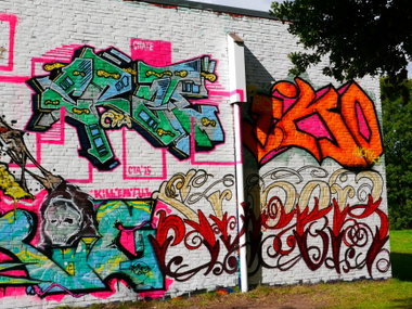 Graffiti Wall - Photo by oldenburgcity - crate, iko (2015)