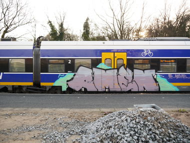 Graffiti Train - Photo by oldenburgcity - amen (2015)