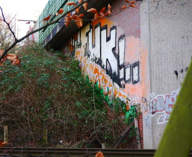 Graffiti Bombing - Photo by oldenburgcity - fuk, fiks, trend