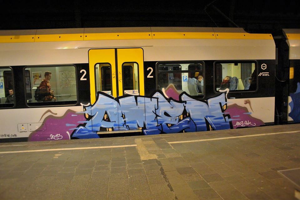 Graffiti Train - Photo by oldenburgcity - amen (2015)