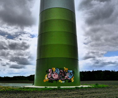 Graffiti Bombing - Photo by oldenburgcity - linus, leenoe, leeno (2015)