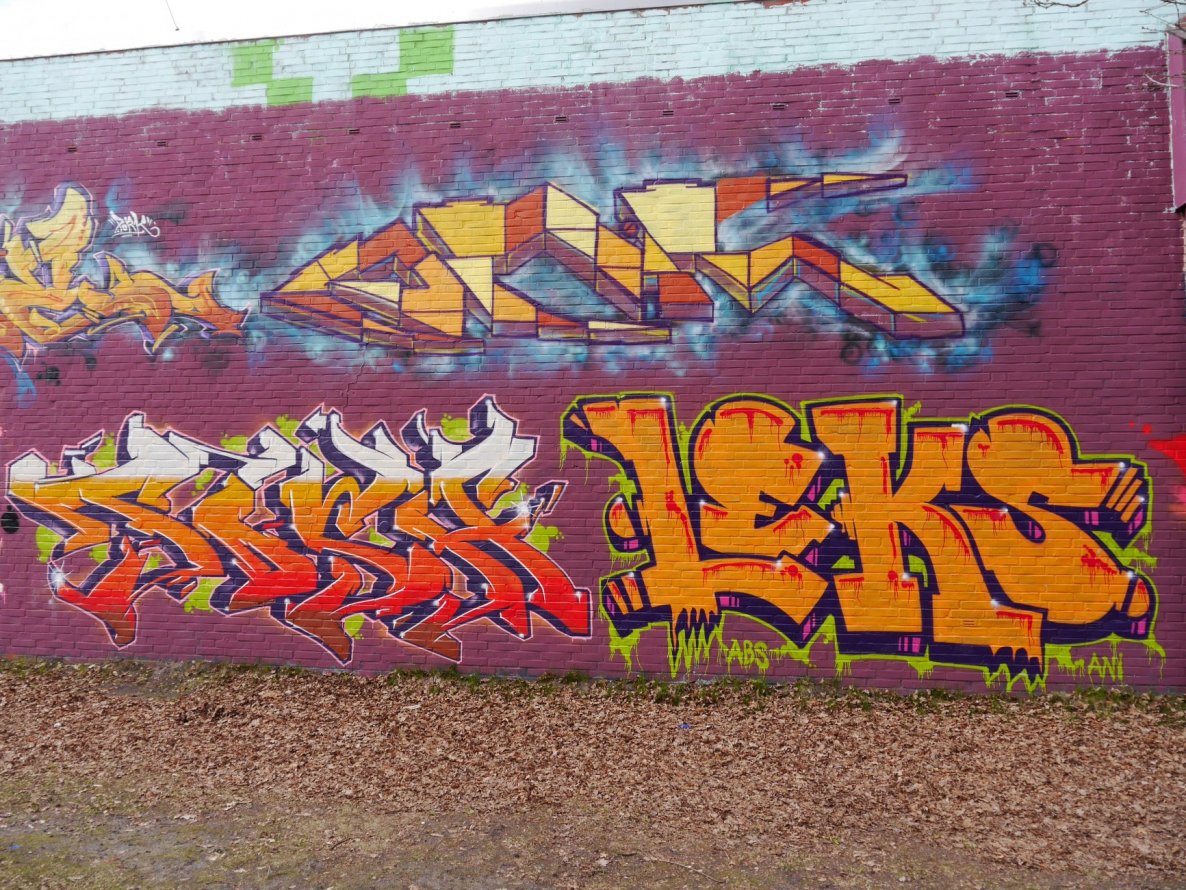 Graffiti Wall - Photo by oldenburgcity - onil, tosh, leks (2015)