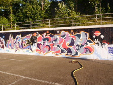 Graffiti Wall - Photo by oldenburgcity - akie, teig, teich (2015)