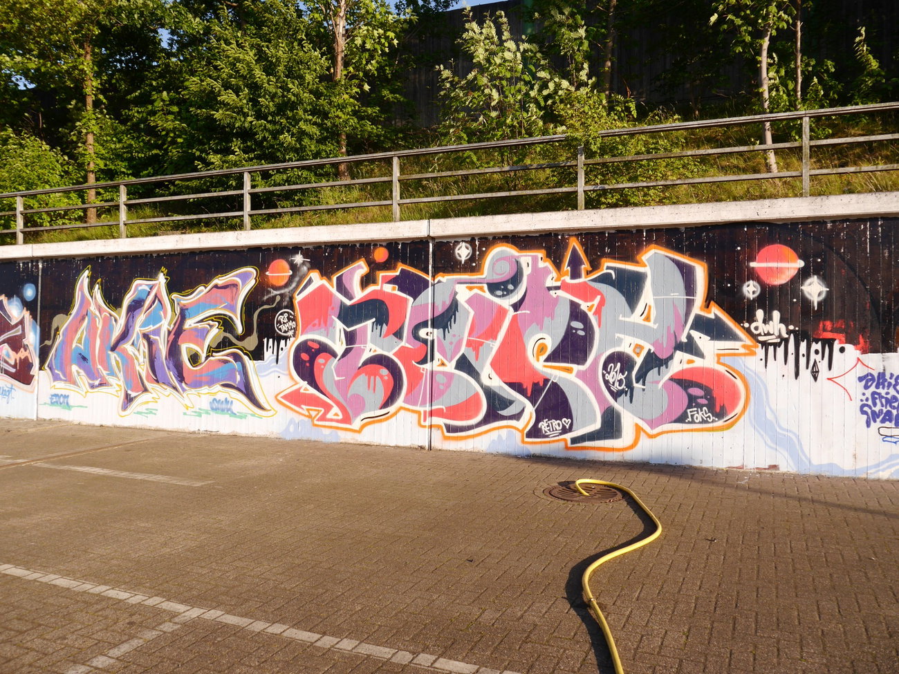 Graffiti Wall - Photo by oldenburgcity - akie, teig, teich (2015)