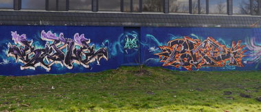 Graffiti Wall - Photo by oldenburgcity - sure, poke, abs (2015)