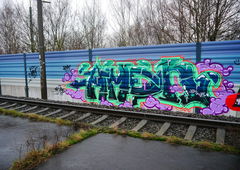 Graffiti Bombing - Photo by oldenburgcity - amen (2015)