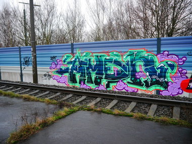 Graffiti Bombing - Photo by oldenburgcity - amen (2015)