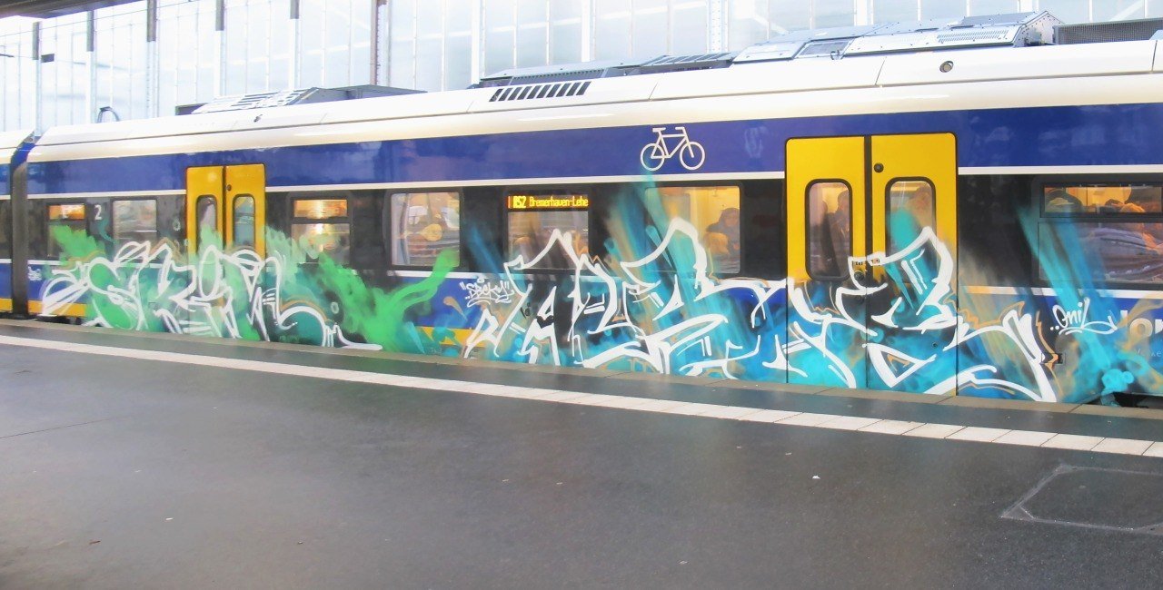 Graffiti Train - Photo by oldenburgcity - skin, alsoe (2014)