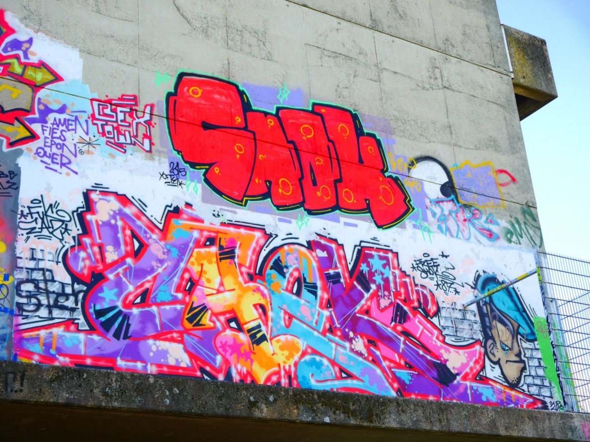 Graffiti Wall - Photo by oldenburgcity - snok, chek