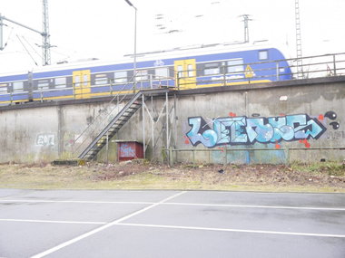 Graffiti Bombing - Photo by oldenburgcity - leenus, leenoe, leeno (2014)