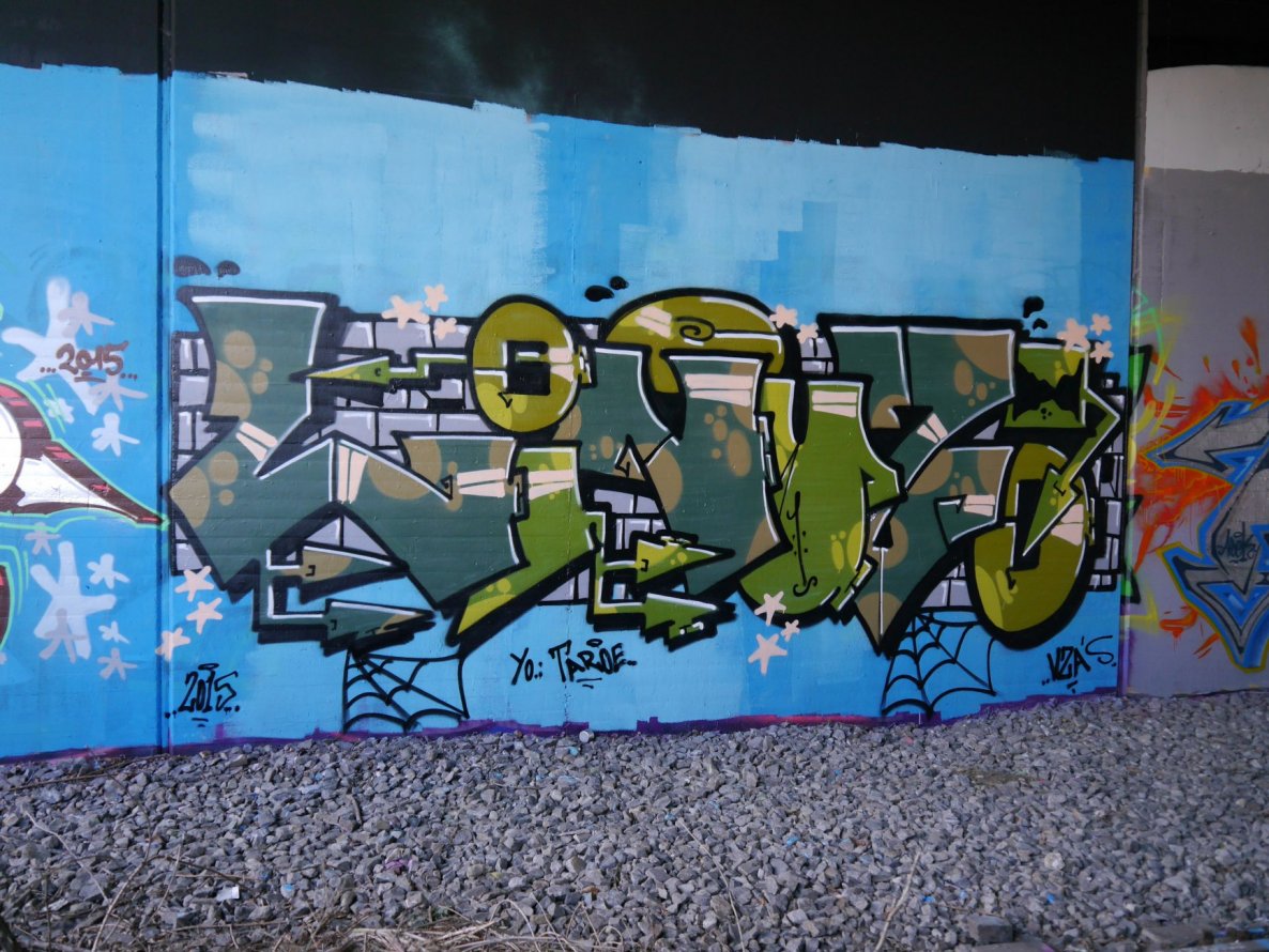 Graffiti Wall - Photo by oldenburgcity - linuz, leeno, leenoe (2015)
