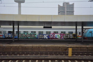 Graffiti Train - Photo by oldenburgcity - sif, radik, ditc (2014)