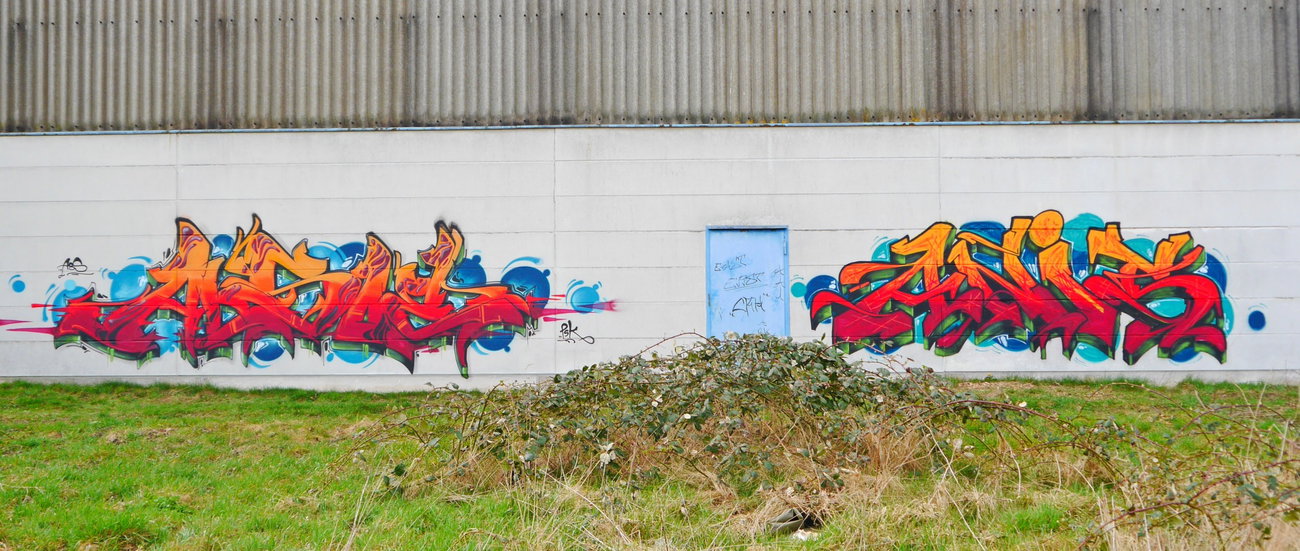 Graffiti Wall - Photo by oldenburgcity - alsoe, anis (2016)