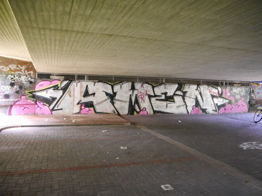 Graffiti Bombing - Photo by oldenburgcity - amen (2015)