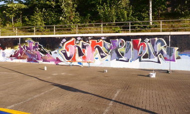 Graffiti Wall - Photo by oldenburgcity - ?, snok, pubic (2015)