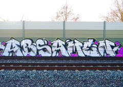 Graffiti Bombing - Photo by oldenburgcity - abs, amen, absamen (2015)