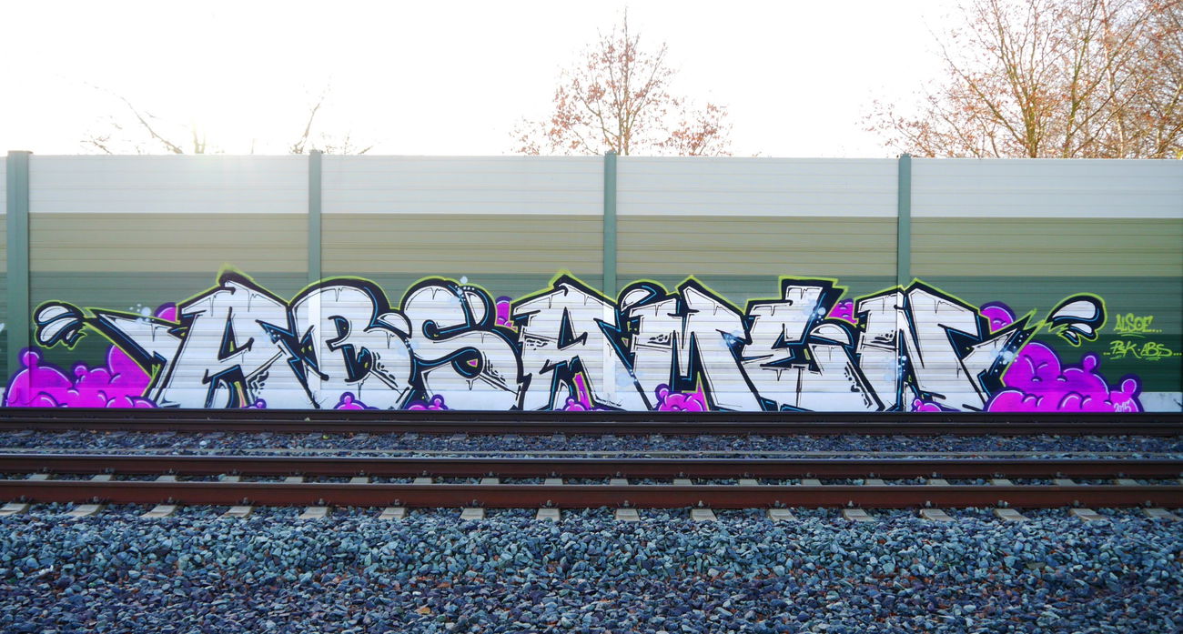 Graffiti Bombing - Photo by oldenburgcity - abs, amen, absamen (2015)