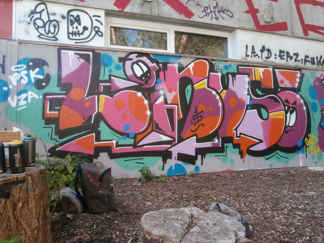 Graffiti Wall - Photo by oldenburgcity - linus, leenoe, leeno (2015)