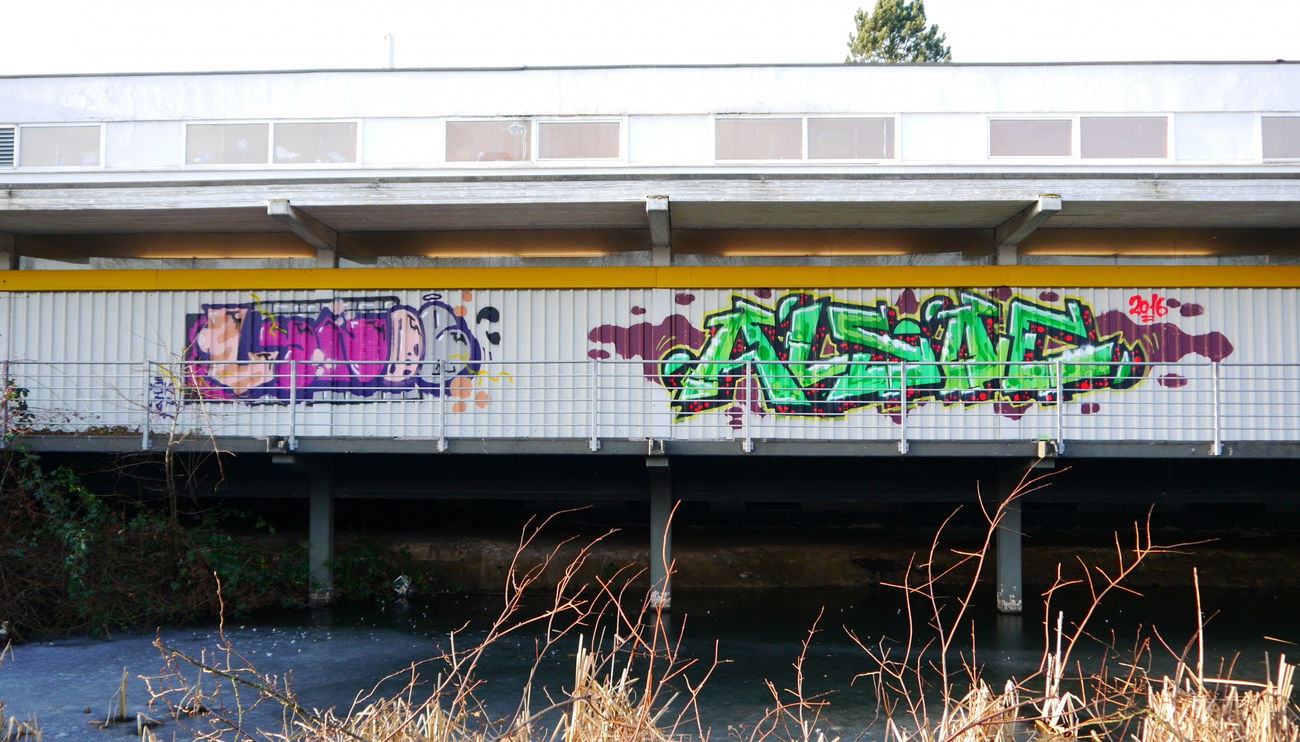 Graffiti Bombing - Photo by oldenburgcity - lynoe, alsoe (2016)