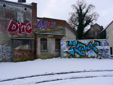Graffiti Bombing - Photo by oldenburgcity - ditc, amen, tgs