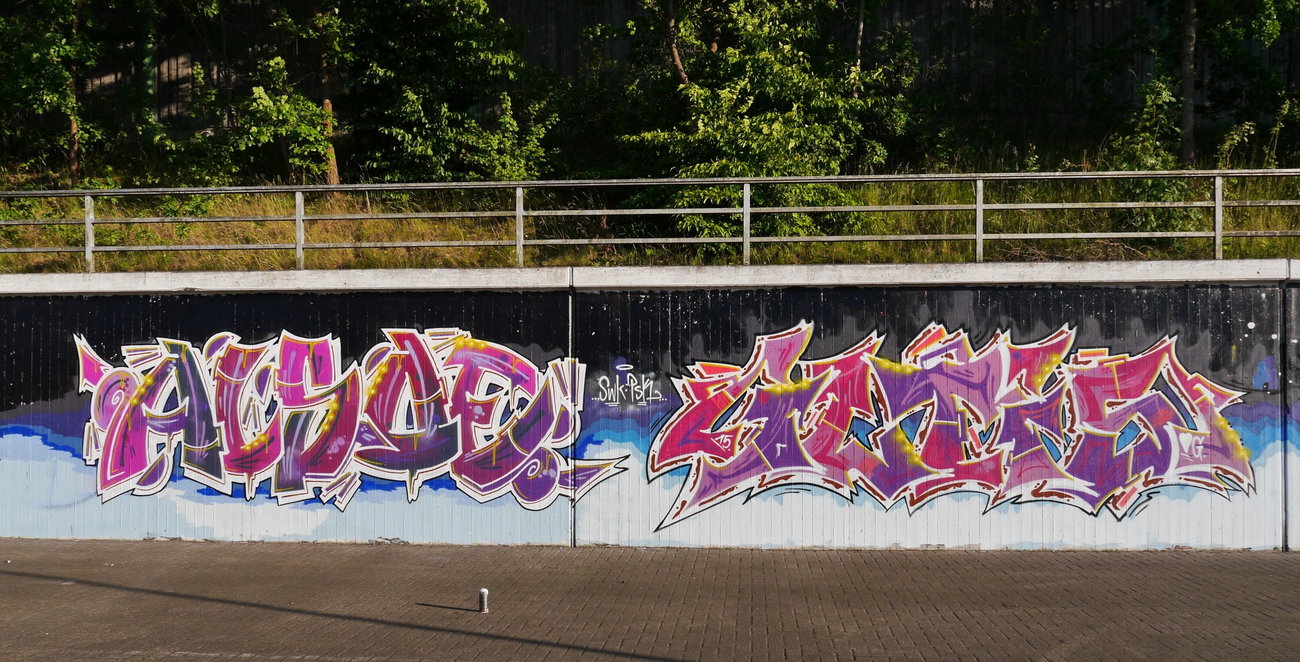 Graffiti Wall - Photo by oldenburgcity - alsoe, also, iltis (2015)