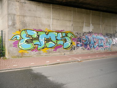 Graffiti Bombing - Photo by oldenburgcity - ems, neo (2015)