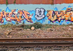 Graffiti Bombing - Photo by oldenburgcity - AMEN, lynoe, leenoe (2016)