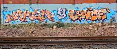 Graffiti Bombing - Photo by oldenburgcity - AMEN, lynoe, leenoe (2016)